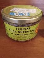 Terrine pur autruche au piment d'Espelette 180 g